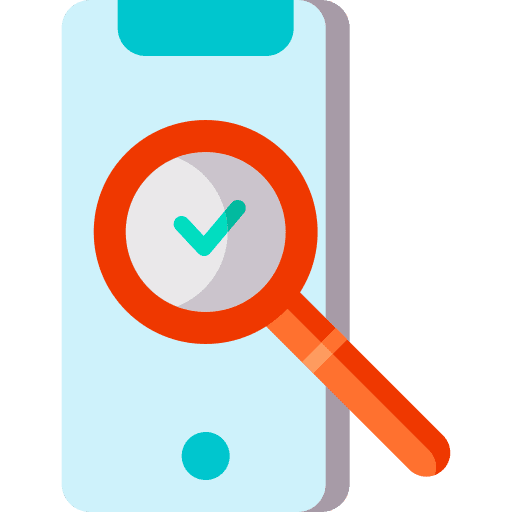 Search smartphone communications technology icon Search smartphone communications technology icon