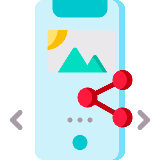 Share mobile phone smartphone technology icon Share mobile phone smartphone technology icon