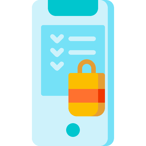 Shopping list communications smartphone shopping list icon Shopping list communications smartphone shopping list icon