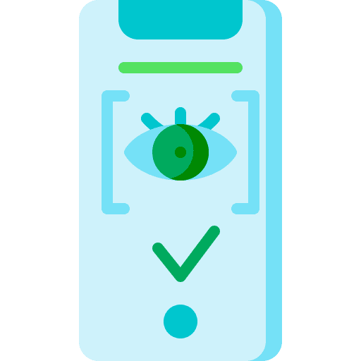 Eye smartphone electronics communications icon Eye smartphone electronics communications icon