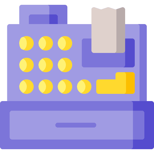 Cashbox electronics commerce and shopping payment icon Cashbox electronics commerce and shopping payment icon