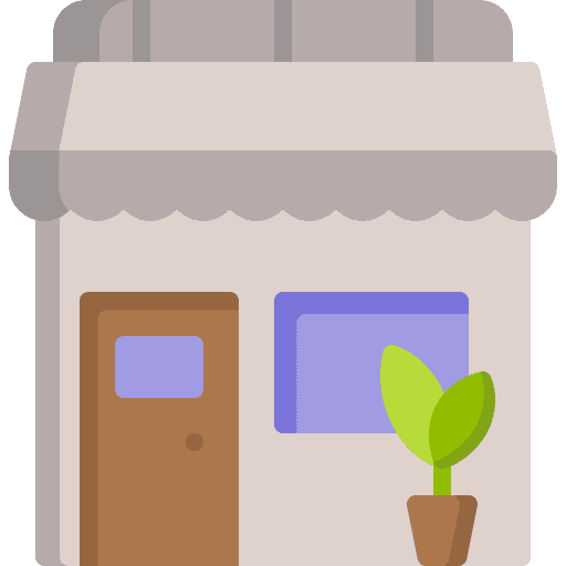 Shop business store architecture and city icon Shop business store architecture and city icon