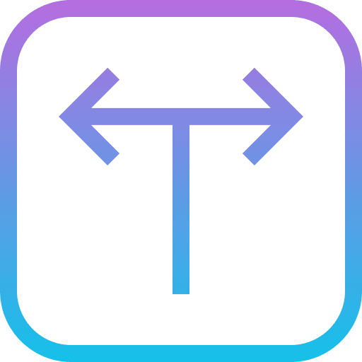Direction navigation left right icon
