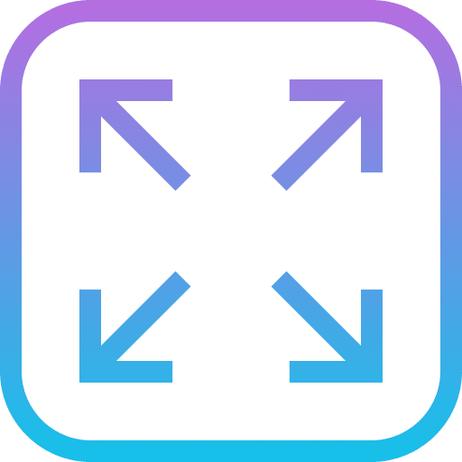 Expand full arrows expand icon