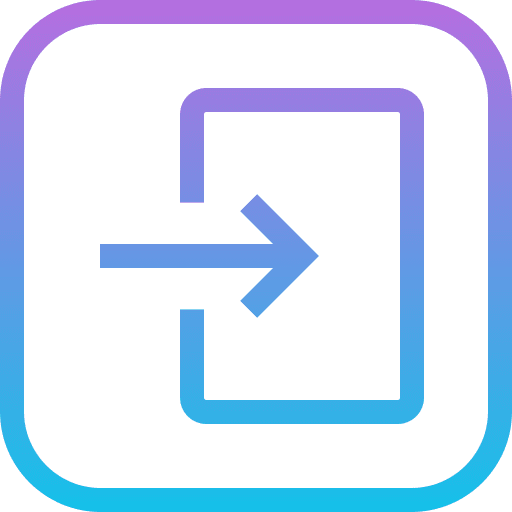 Log in arrows login access icon