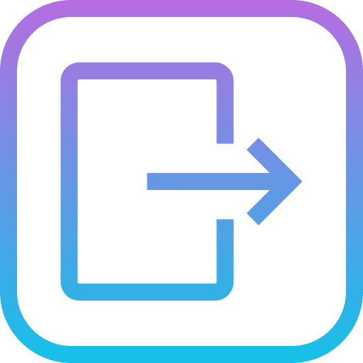 Logout go out right arrow exit icon Logout go out right arrow exit icon