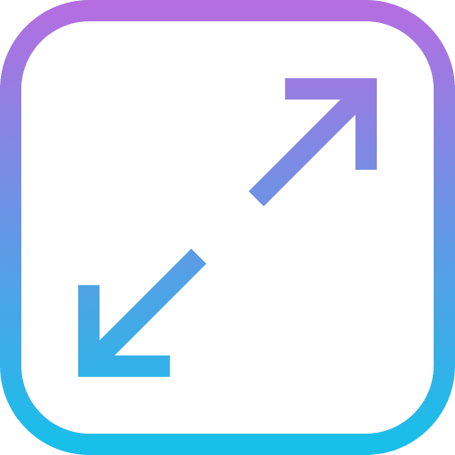 Maximize diagonal scalable arrows icon
