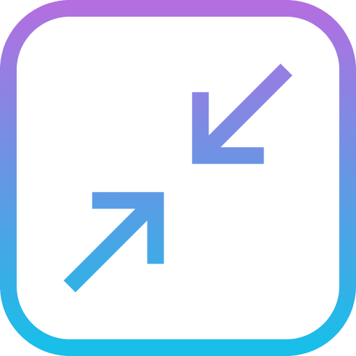 Minimize opposite arrows two arrows user interface icon