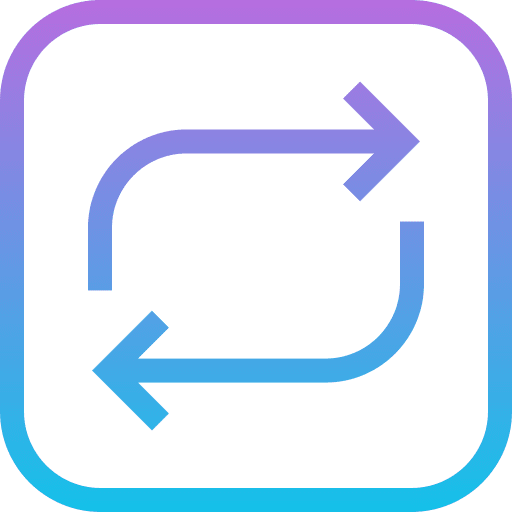 Repeat orientation direction interface icon Repeat orientation direction interface icon