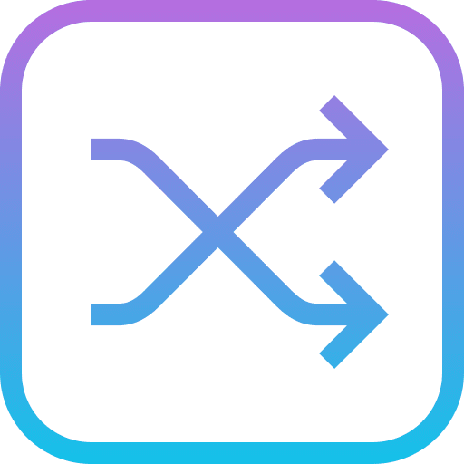 Shuffle arrow shuffle random icon Shuffle arrow shuffle random icon