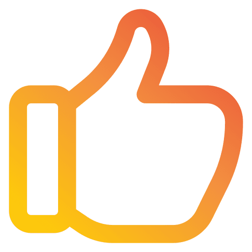 Like thumbs up finger social media icon