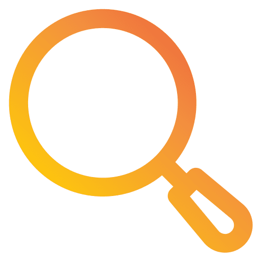 Search vr glass ui magnifying glass icon