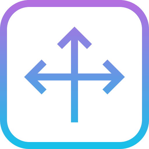 Three arrows navigate user interface traffic icon Three arrows navigate user interface traffic icon
