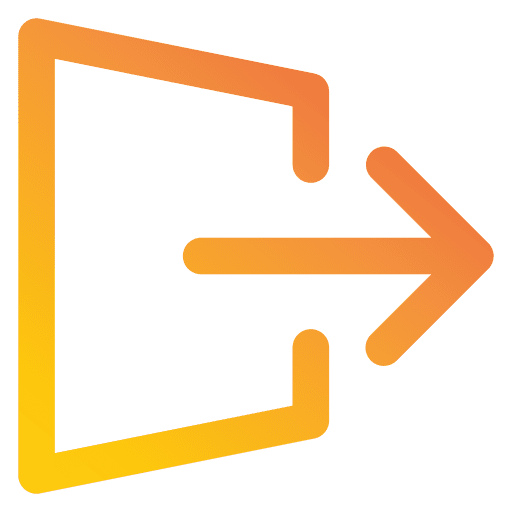 Close arrow ui logout icon