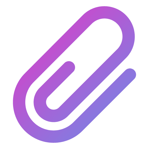 Attachment user interface attach paperclip icon Attachment user interface attach paperclip icon