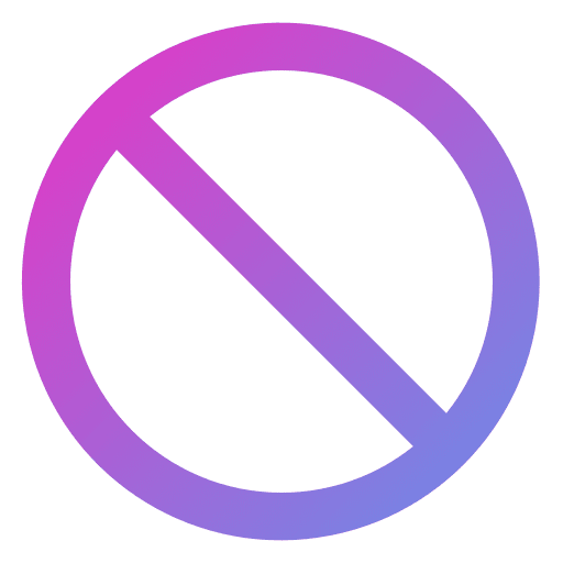 Block forbidden user interface not allowed icon Block forbidden user interface not allowed icon