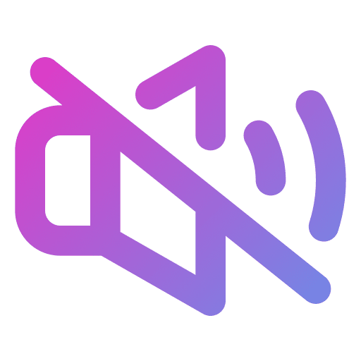 Mute user interface mute sound off icon