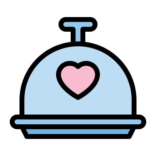 Food tray food heart food and restaurant icon