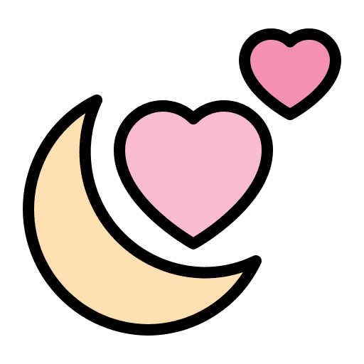 Honeymoon romantic heart love icon