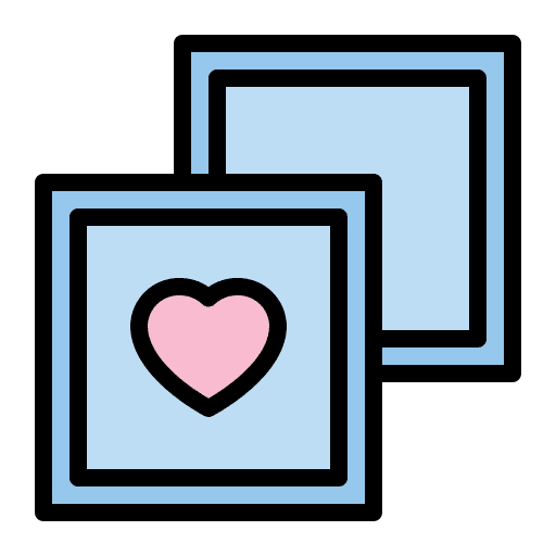 Photo picture wedding heart icon
