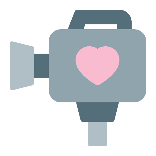 Video wedding love and romance cinema icon