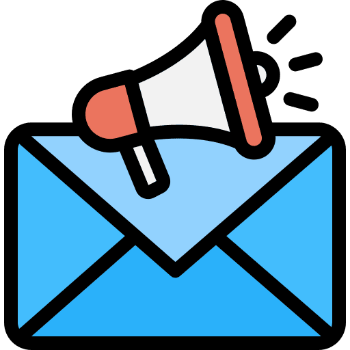 Email marketing publicity ads mail icon