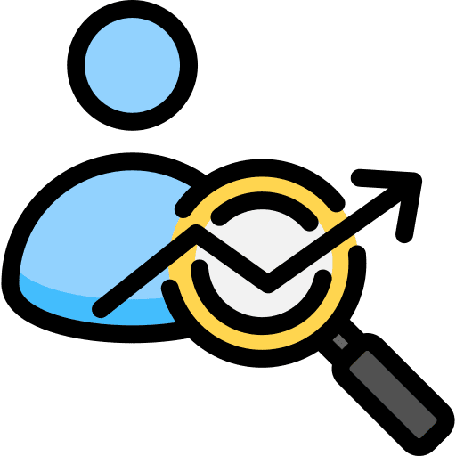 Audience marketing arrow customer icon Audience marketing arrow customer icon