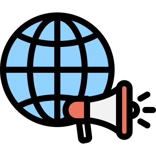 Global marketing advertisement marketing publicity icon Global marketing advertisement marketing publicity icon