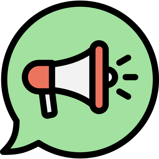Online marketing chat conversation social media icon