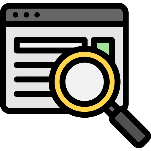 Search results internet seo and web browser icon Search results internet seo and web browser icon