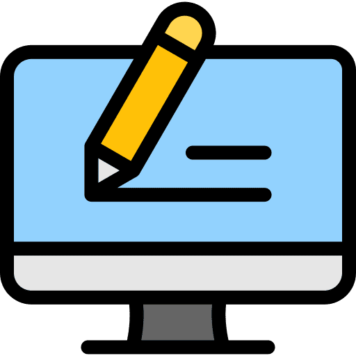 Writing blogger writing editor icon