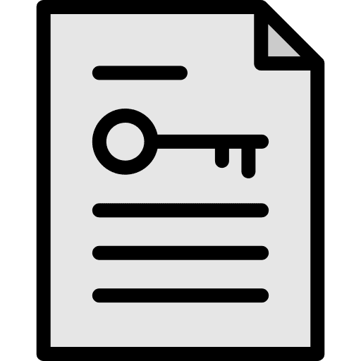 Keyword security document files and folders icon Keyword security document files and folders icon