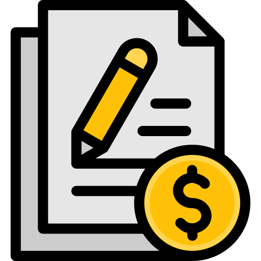 Paid articles pencil marketing contract icon Paid articles pencil marketing contract icon