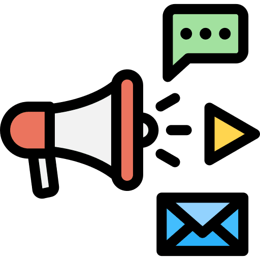 Promotion marketing campaign video icon Promotion marketing campaign video icon