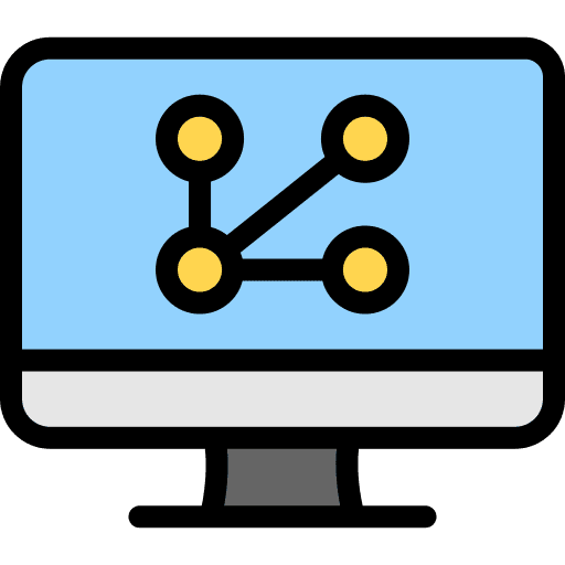 Share computer connector share icon Share computer connector share icon