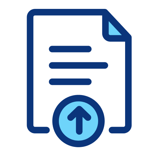 File upload online education online learning updated icon