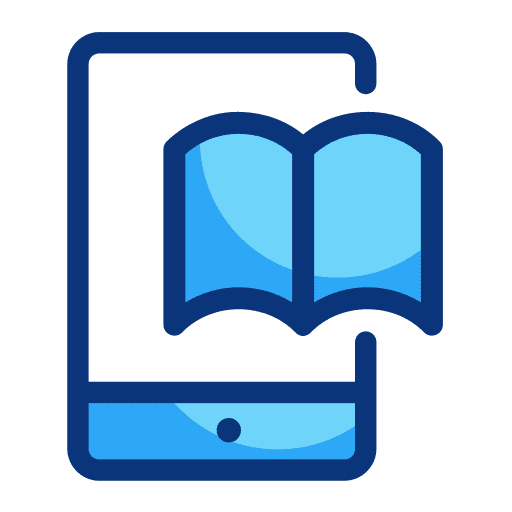 Online learning ebook study education icon