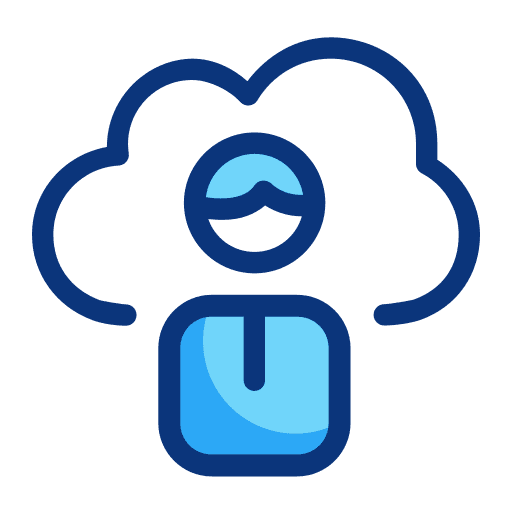 Cloud networking cloud web development icon Cloud networking cloud web development icon