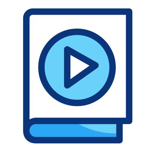 Audiobook online learning course play icon Audiobook online learning course play icon