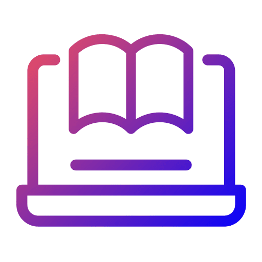 Online learning ebook education online icon