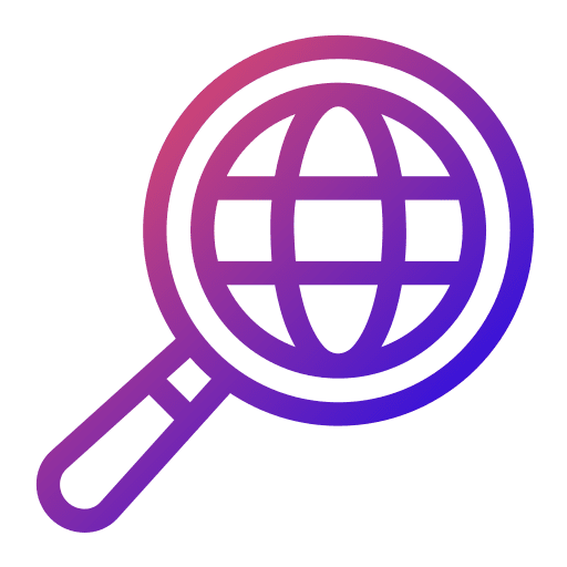 Search social media interface loupe icon