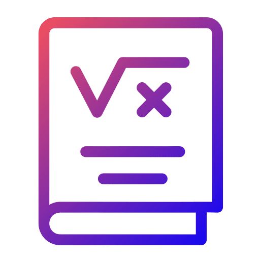 Book knowledge maths education icon