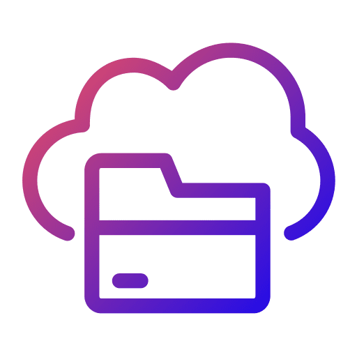 Cloud database data storage cloud computing icon Cloud database data storage cloud computing icon