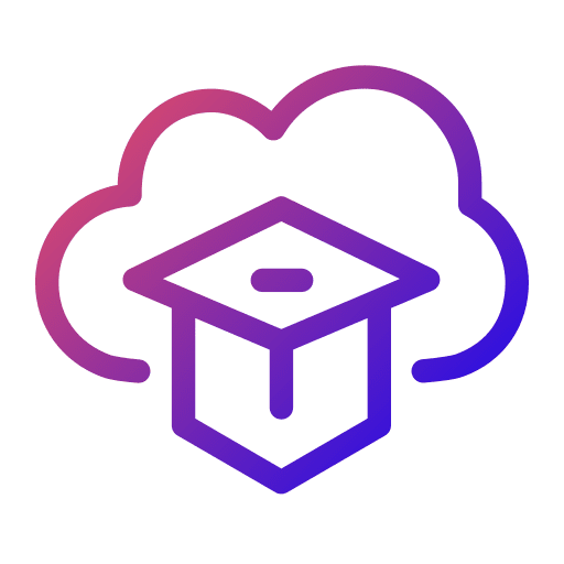 Online learning storage online learning classroom icon