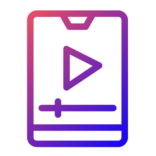 Smartphone elearning electronics video icon Smartphone elearning electronics video icon