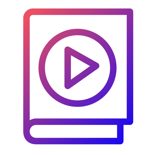 Audiobook online learning book play icon Audiobook online learning book play icon