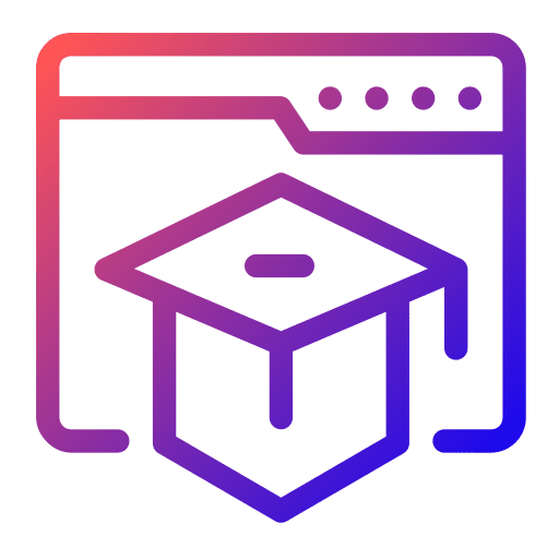 Online learning elearning graduation hat education icon Online learning elearning graduation hat education icon