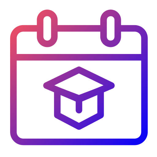 Online learning mortarboard semester student icon Online learning mortarboard semester student icon