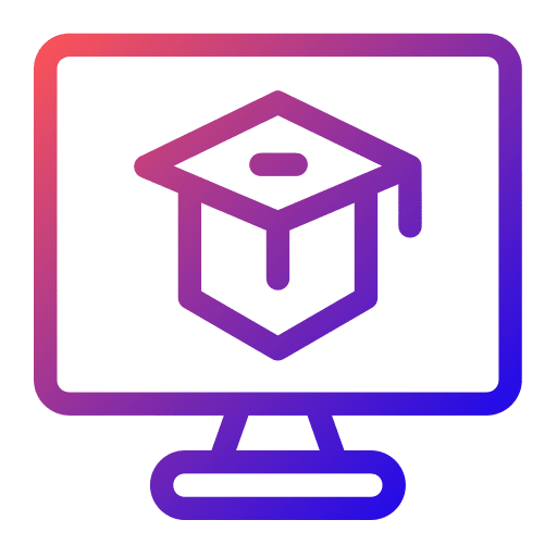 Online learning technology education learning icon Online learning technology education learning icon