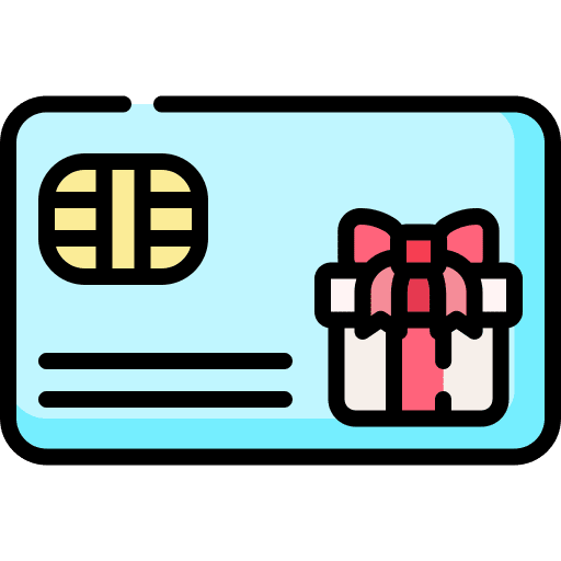 Gift card shopping card shopping communications icon